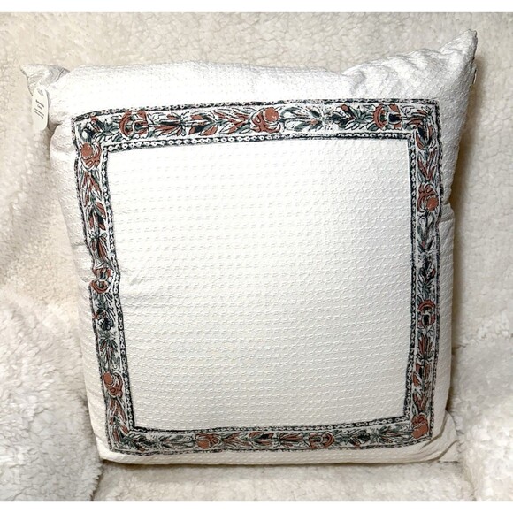 Oversized Square Border Pattern Cream - Threshold Design with Studio McGee - Picture 5 of 9